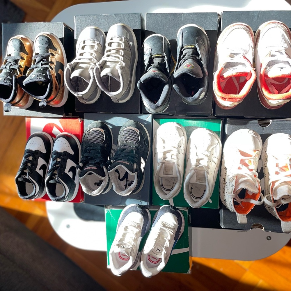 Stylish Kids Sneakers - Black and White